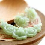 Plastic Lucite Rose Pendant..