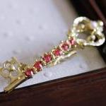 Vintage Skeleton Key Pin Br..