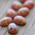 Vintage Pink Millefiori Fla..